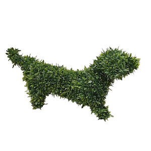 Garden Dog Topiary Dog 18" DACHSHUND Faux Realistic Boxwood Decor Indoor Outdoor